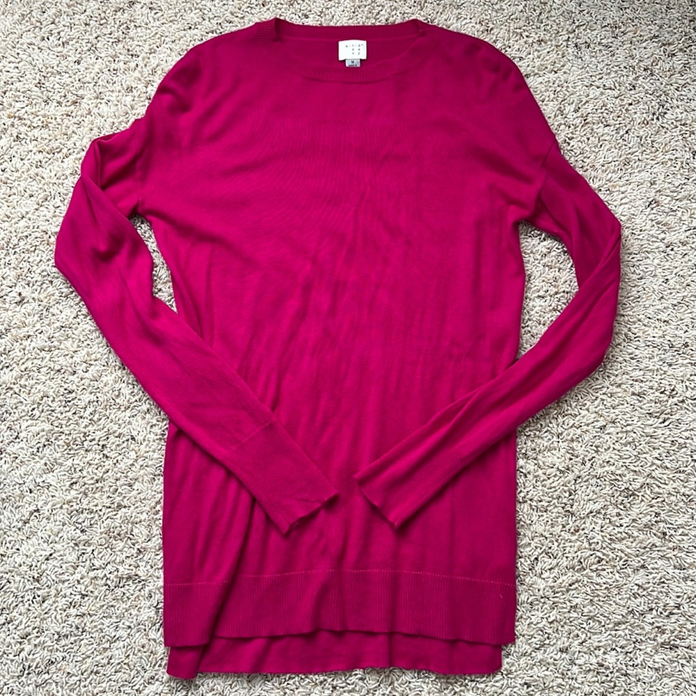 Target Cranberry Light Sweater